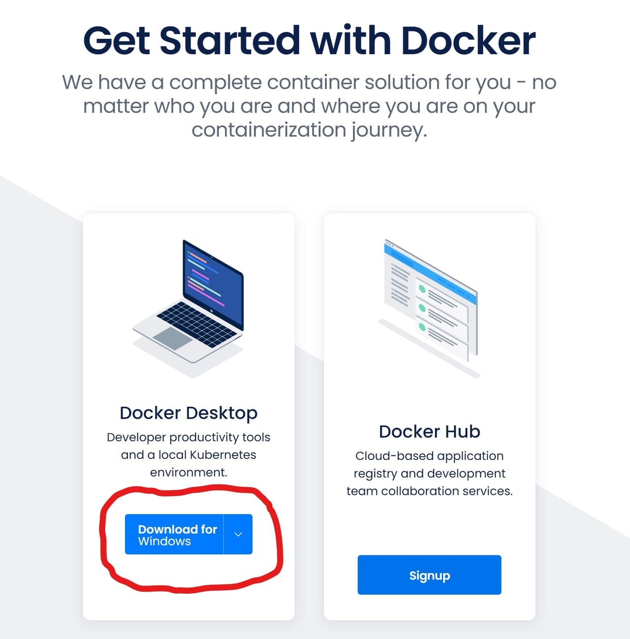 Dockerのインストール