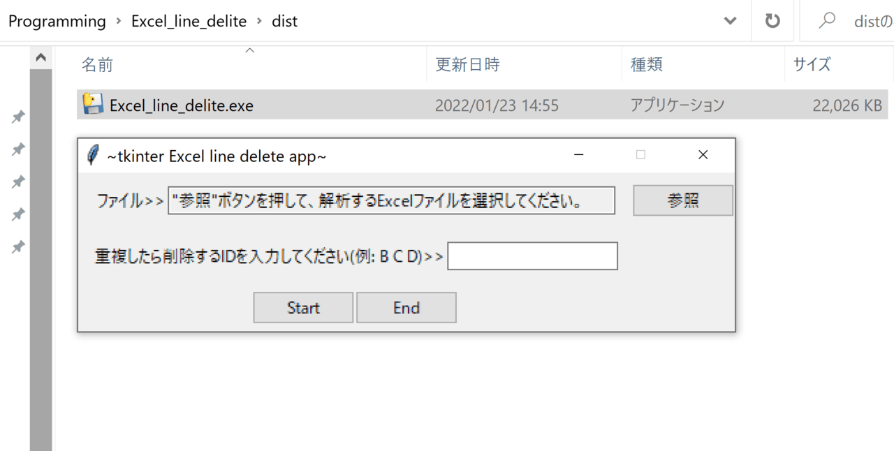 exe実行