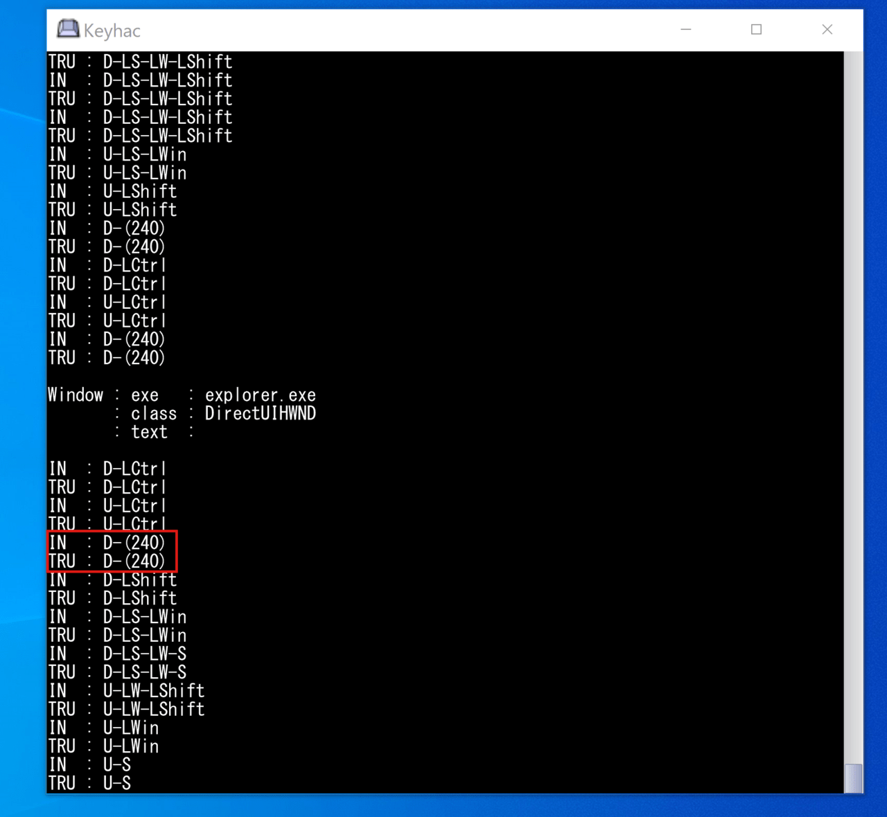 Capslockの信号