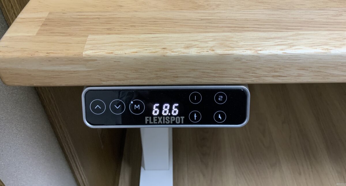 電動昇降デスクの高さ