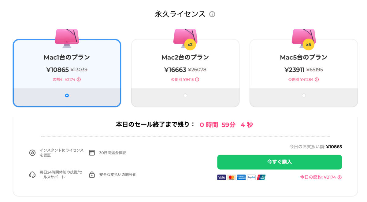 CleanMyMac X 永久ライセンス