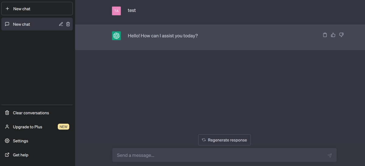ChatGPTの例文