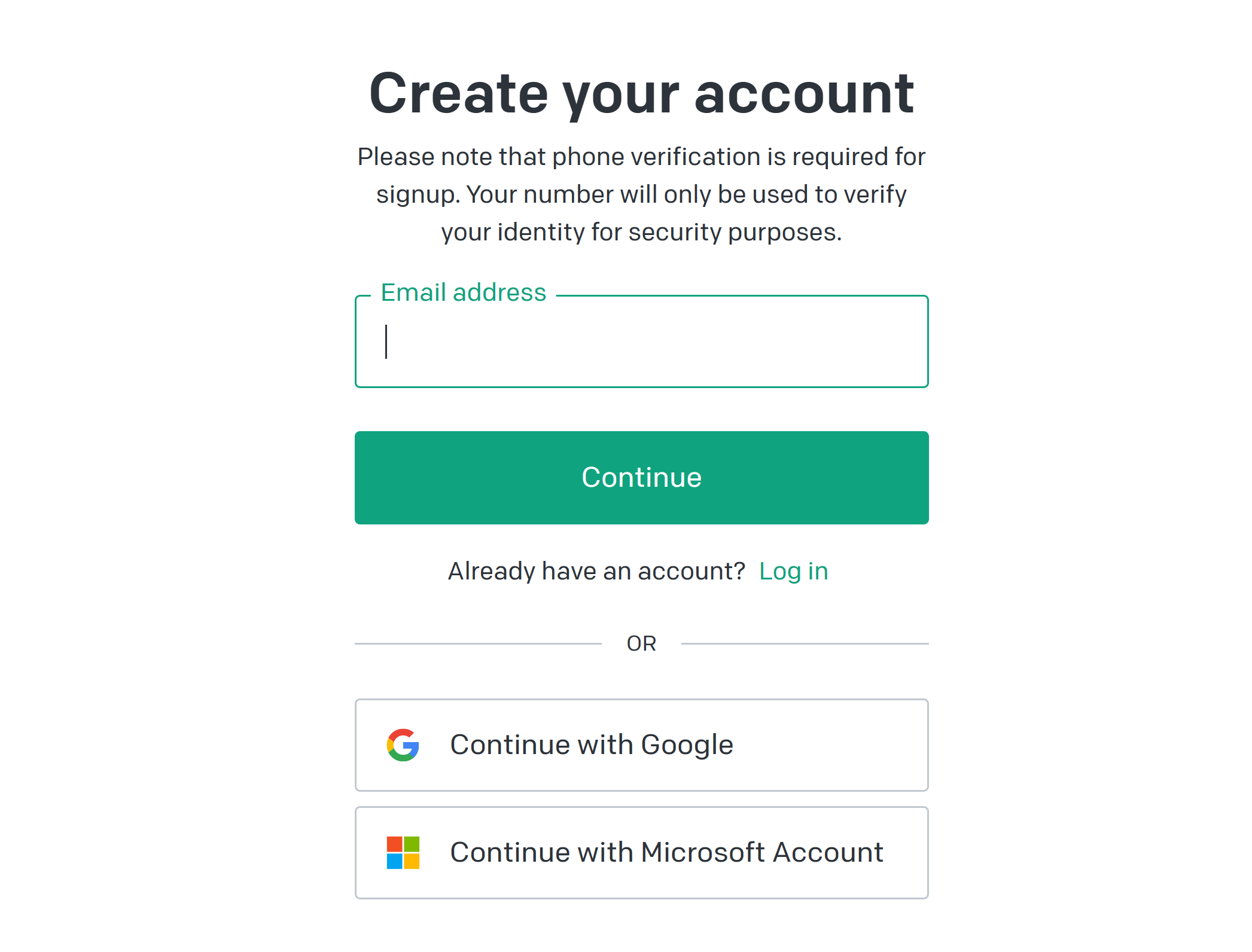 ChatGPTのアカウント登録