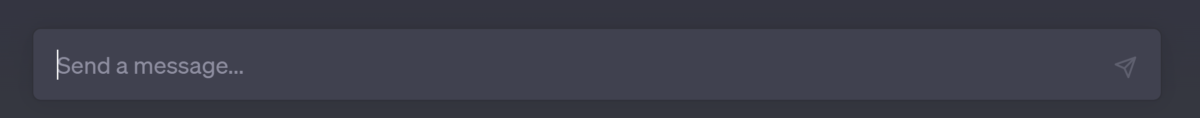 ChatGPTのSend message
