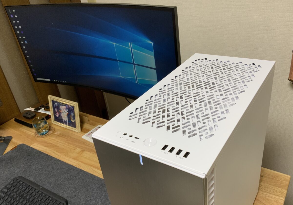 自作PCの組み立て完了後