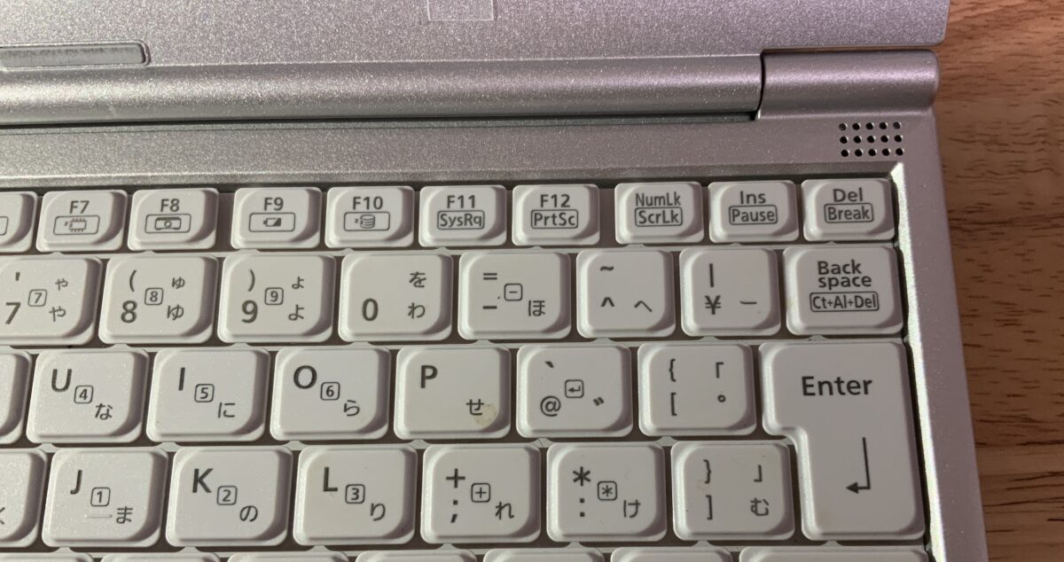 Let's noteのキートップ取り付け後
