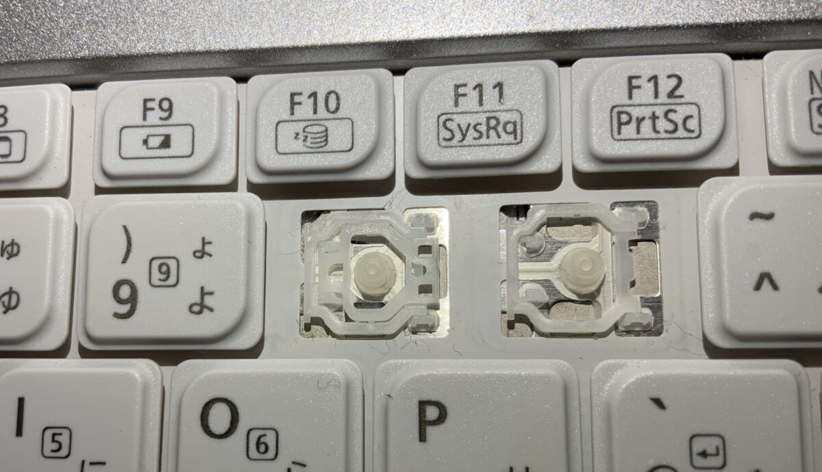 パンタグラフ式のキーボード